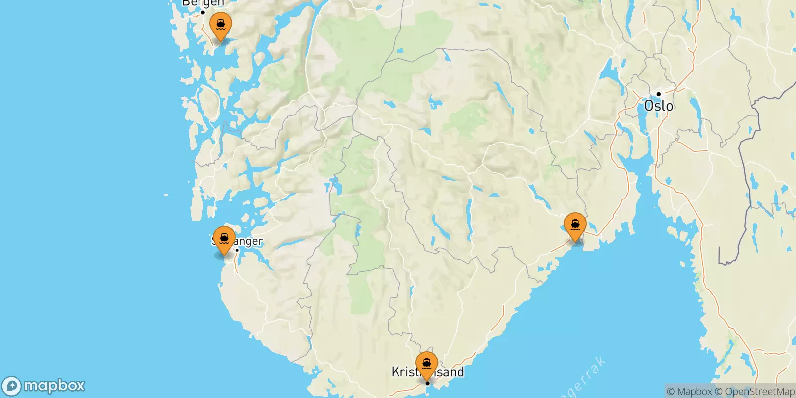 Ferries de Noruega a Noruega