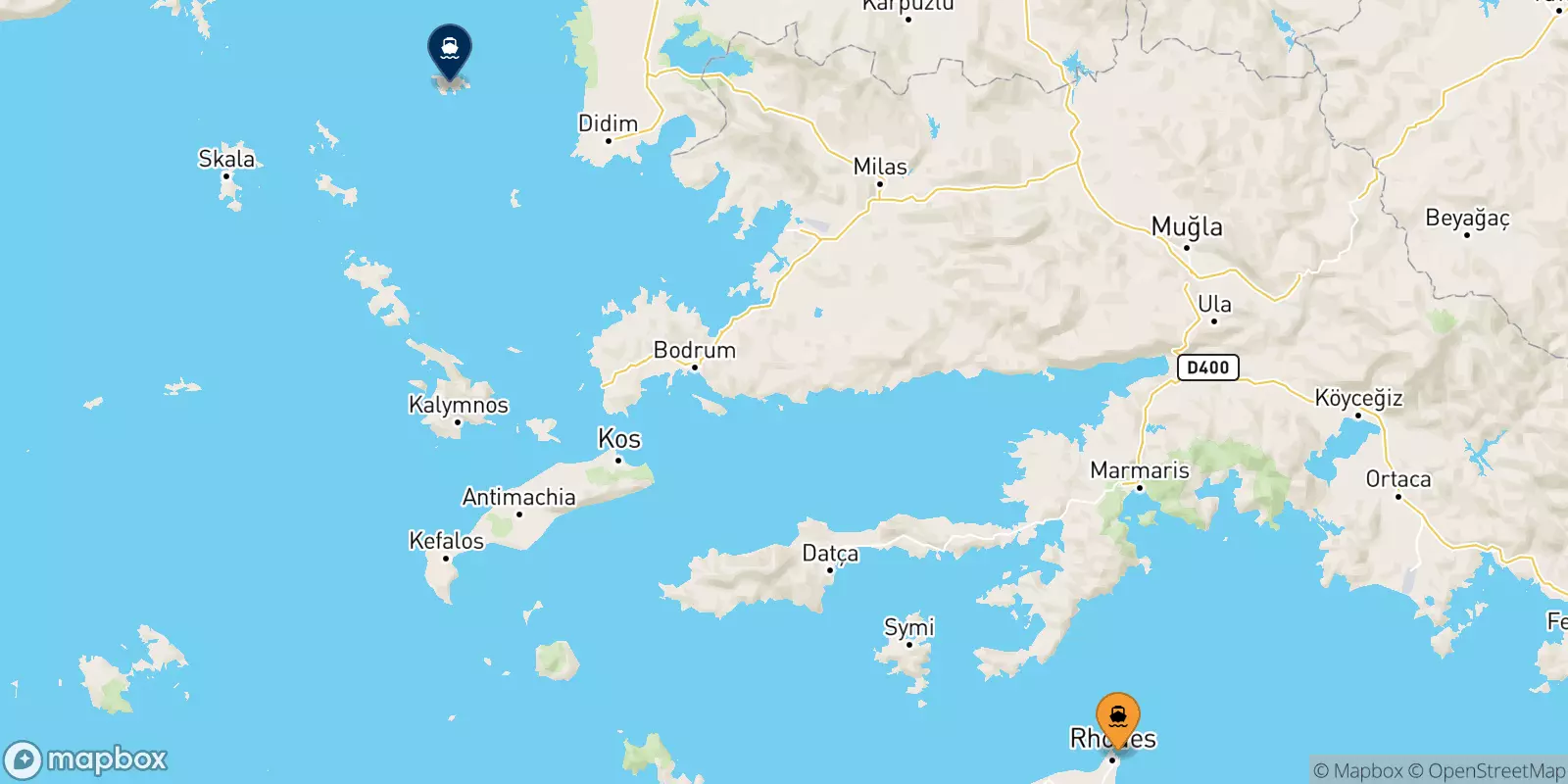 Ferries de Rodas a Agathonisi