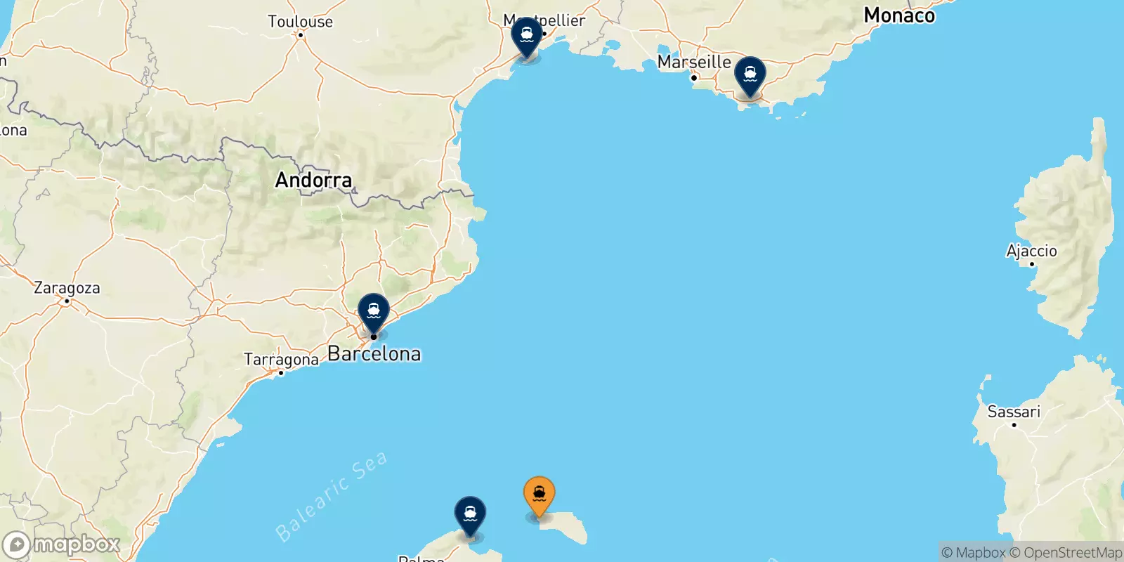 Ferries de Ciudadela (Menorca)